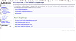 Desktop Screenshot of maths-in-medicine.org