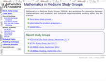 Tablet Screenshot of maths-in-medicine.org
